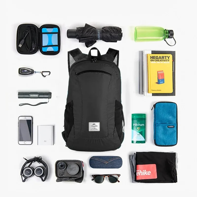Ultra Lightweight 18L Camping Backpack Portable Waterproof Nylon Bags Man Outdoor Hiking Sports Travel Backpack