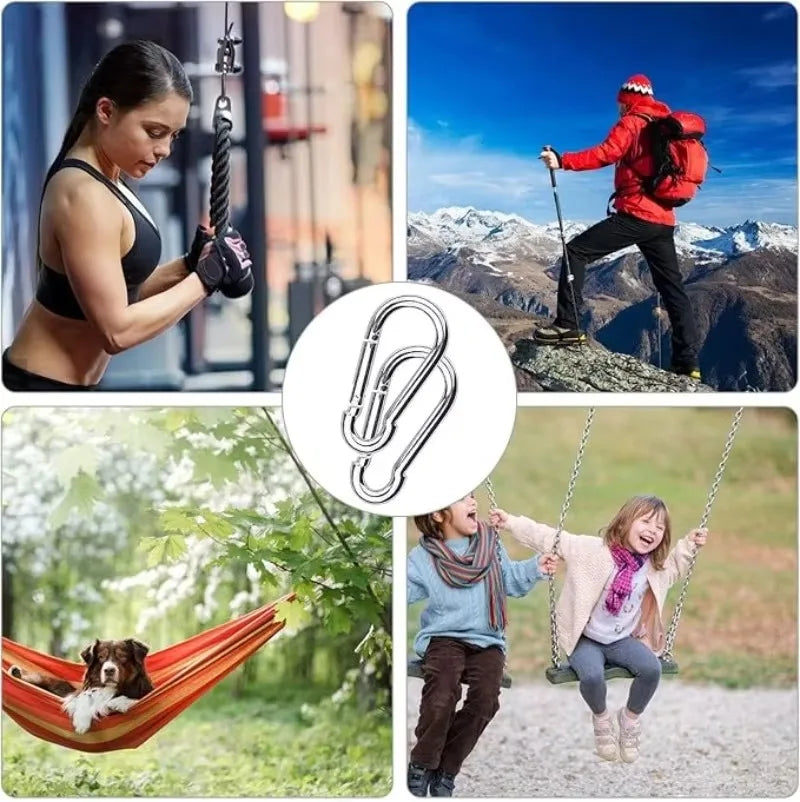 Mini Carabiner Alloy Survival Gear Camp Mountaineering Hook Outdoor Carabiner Keychain Tourist Hooks Fishing Buckle
