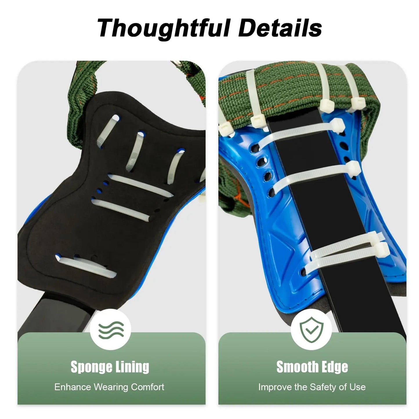 Tree Climbing Tools, Tree Climbing Tool Kit, Pair Tree Climbing Tools with Safety Belt&Rope