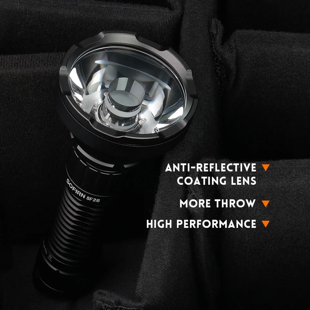 Tactical Flashlight Type-C Rechargeable Protable Powerful 21700 Torch Camping EDC Flashlight
