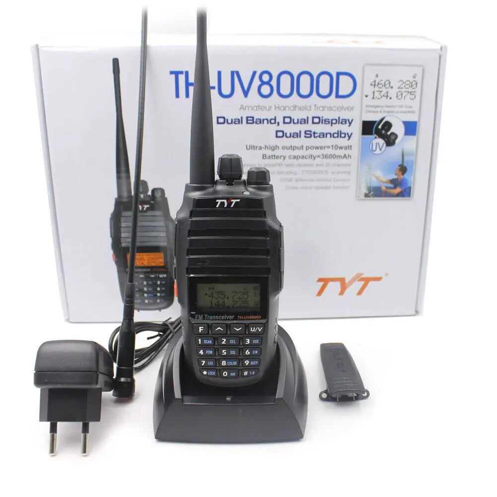 NEW TYT TH-UV8000D Type-C Charging Amateur Radio Cross Band Repeater VHF UHF Dual Band 10W Walkie Talkie Long Range