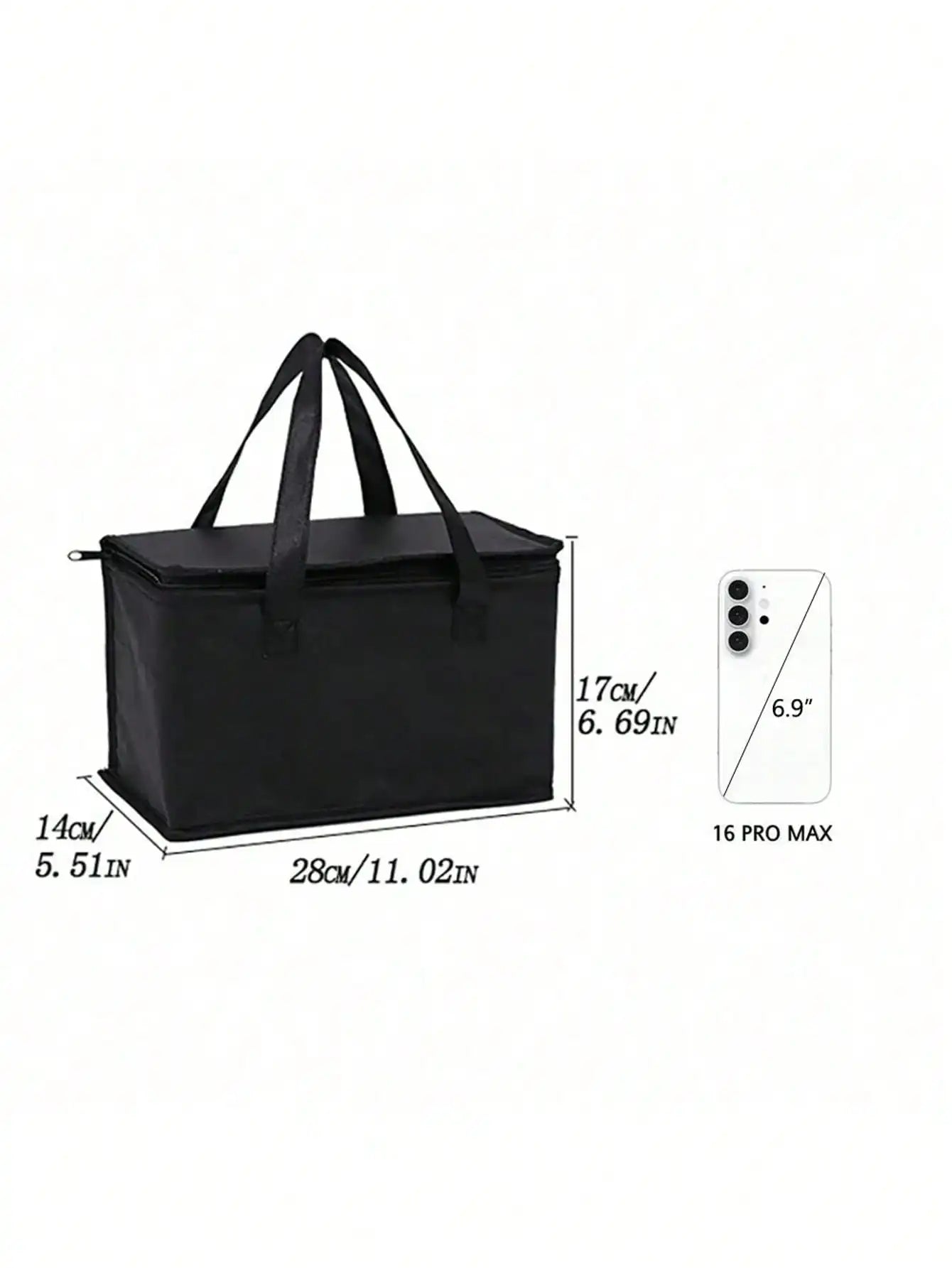 Portable Lunch Cooler Bag Folding Insulation Picnic Ice Pack Food Thermal Bag Drink Carrier Insulated Bags Food Delivery Bag, Camping Equipment