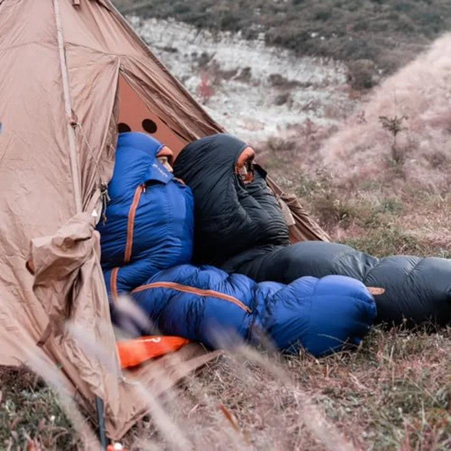 Down Backpacking Sleeping Bag 680FP. Cold Weather Sleeping Bag 0°F-32°F Multiple Temperature Options XL Large 4 Season Sleeping