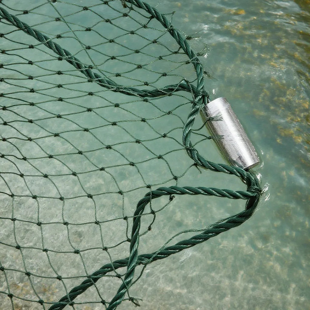 3*20m/10*65ft Fishing Net with Weight & Float Fishing Drag Net 0.59in Fishing Mesh Bag Hand Throw Net for Seining Minnows Shiner
