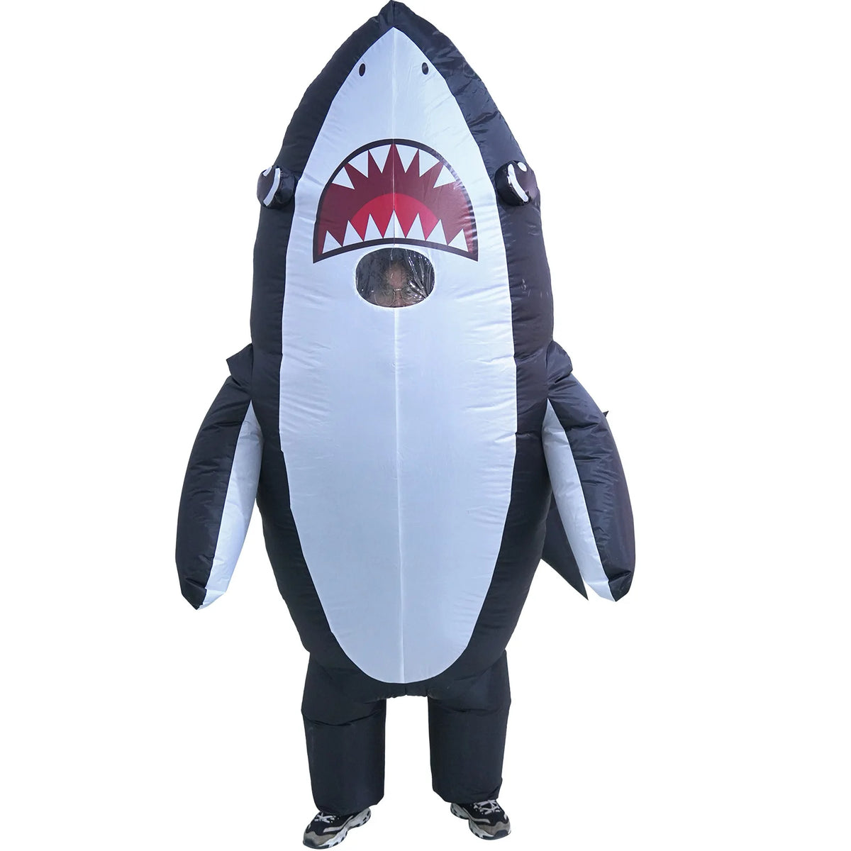 Inflatable Suit Shark Carnival Halloween Party Stage Performance Props Costumes Walking Cartoon Doll Performance Costume Mascot
