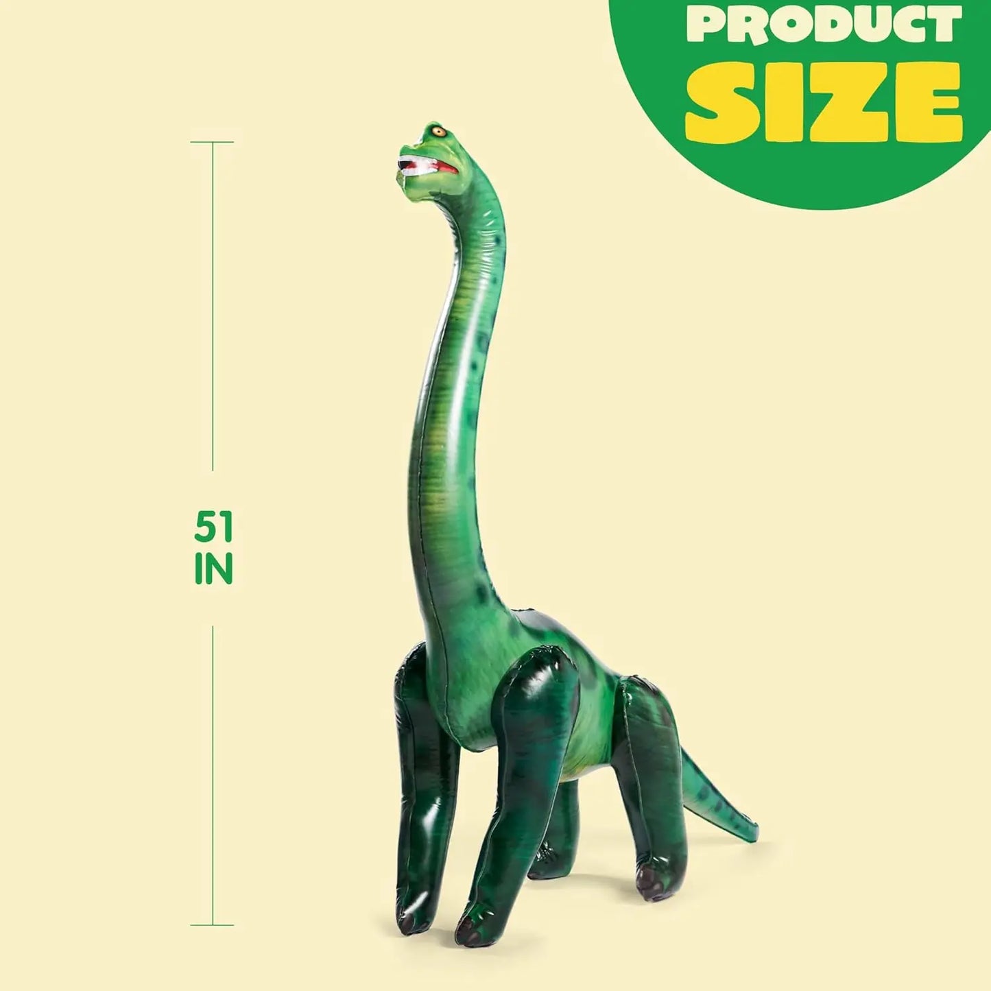 JOYFY 51" Brachiosaurus Inflatable Dinosaur Toy Party Decorations for Kids and Adults Birthday Party Chirstmas Gift