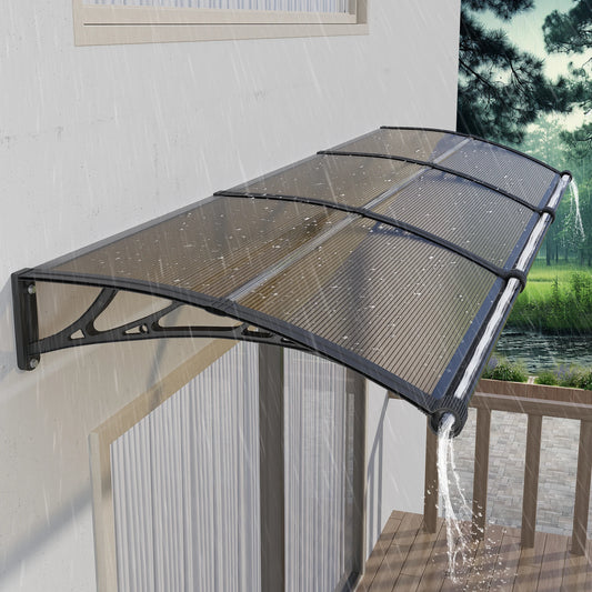 Large Sink Window Door Awning Canopy Outdoor Waterproof Roof Cover For Door Entrance Patio Window Polycarbonate Hollow Sheet