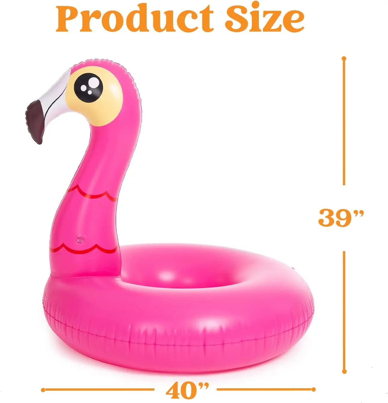 2-Pack Unicorn & Flamingo Pool Floats - Inflatable Swim Rings for Adults & Kids, Summer Beach Party Decorations