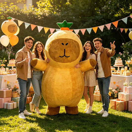 2.6m Capibala Inflatable Costume Mascot Parade Adult Character Cosplay Animal Birthday Halloween Party Event Plush Set
