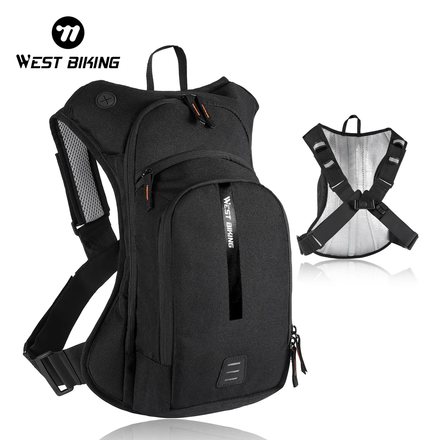 10L Cycling Hydration Backpack Ergonomic Cross Harness Climbing Hiking Outdoor Sport Travel Reflective Backpack
