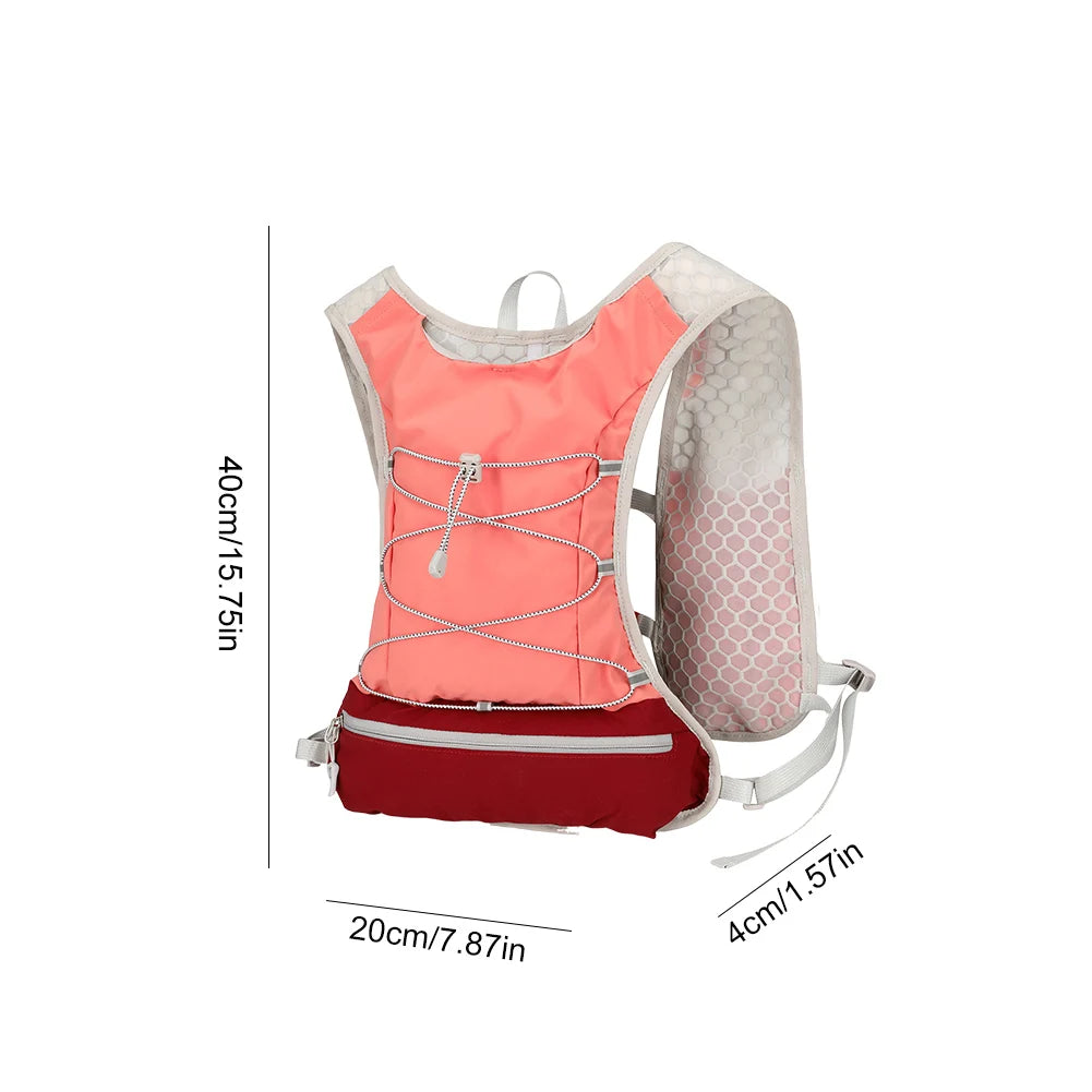 Outdoor Trail Running Ultralight Backpack Running Hydration Vest Breathable Marathon Running Backpack Bicycle Bag for Marathon