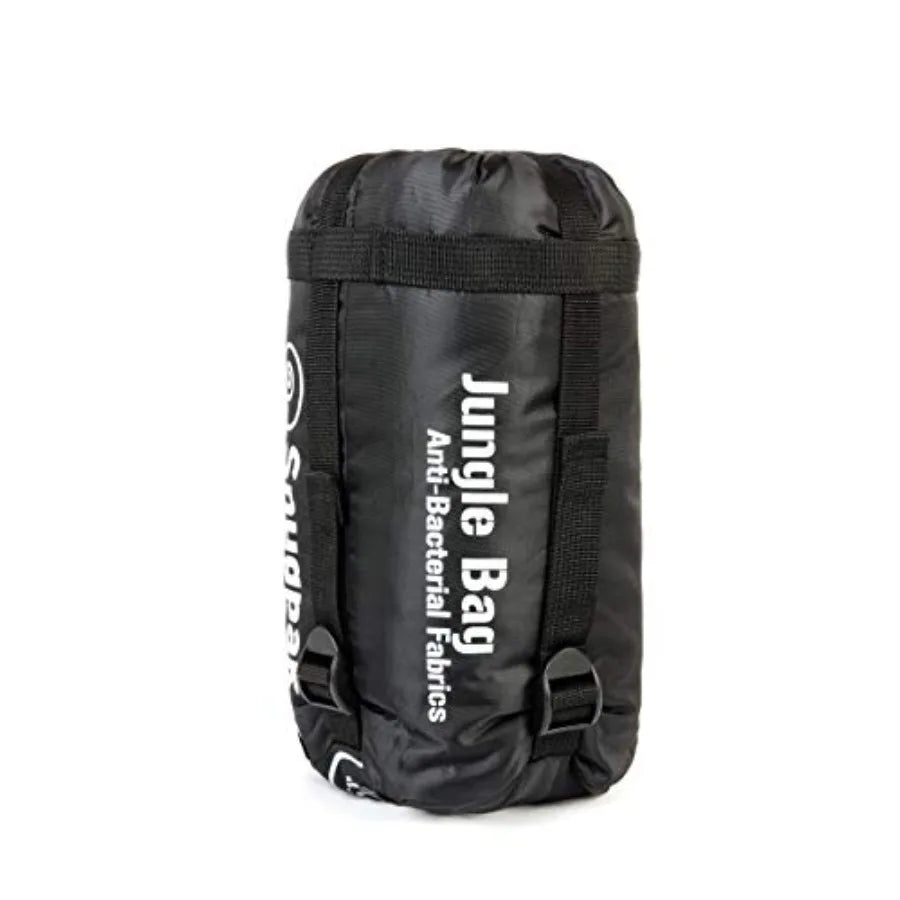 Jungle Bag - Tropical Sleeping Bag with Mosquito Net Right Hand Zip Black