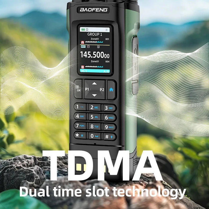BAOFENG DM32 Walkie Talkie DMR GPS 10W Programming Multi Band Wireless Copy Frequency Type-C DM-32UV Ham 2 Way Ra