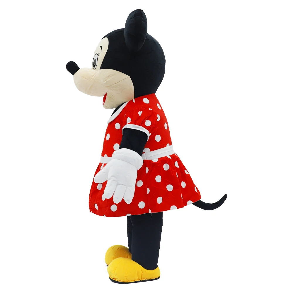 2M Cartoon Mouse Inflatable Costume Mascot Parade Adult Character Cosplay Animal Birthday Halloween Party Event Plush Set