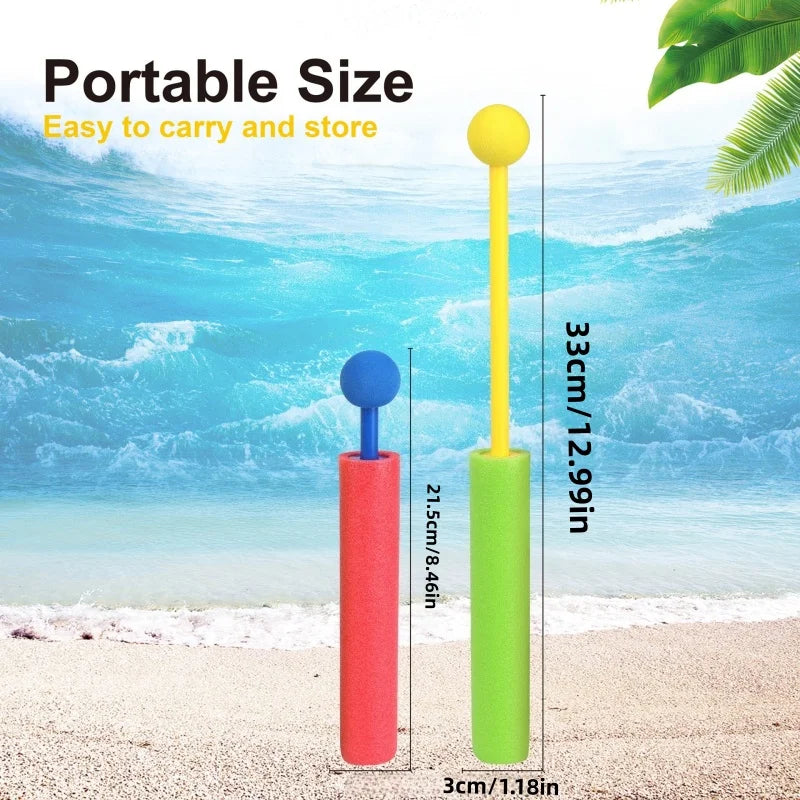Foam water gun, suitable for children and adults, with a range of 33 feet, multi-color swimming pool, beach courtyard toy