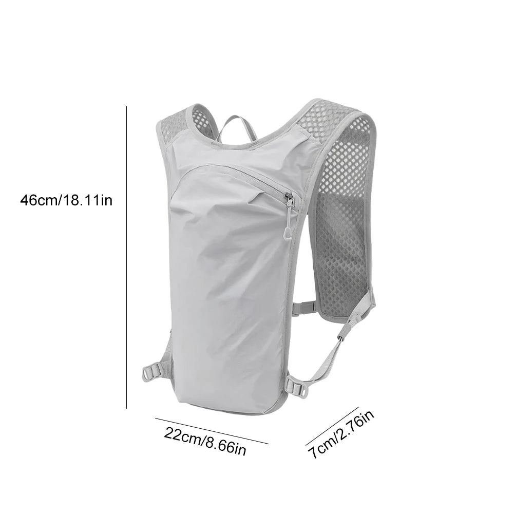 Outdoor Trail Running Ultralight Backpack Running Hydration Vest Breathable Marathon Running Backpack Bicycle Bag for Marathon