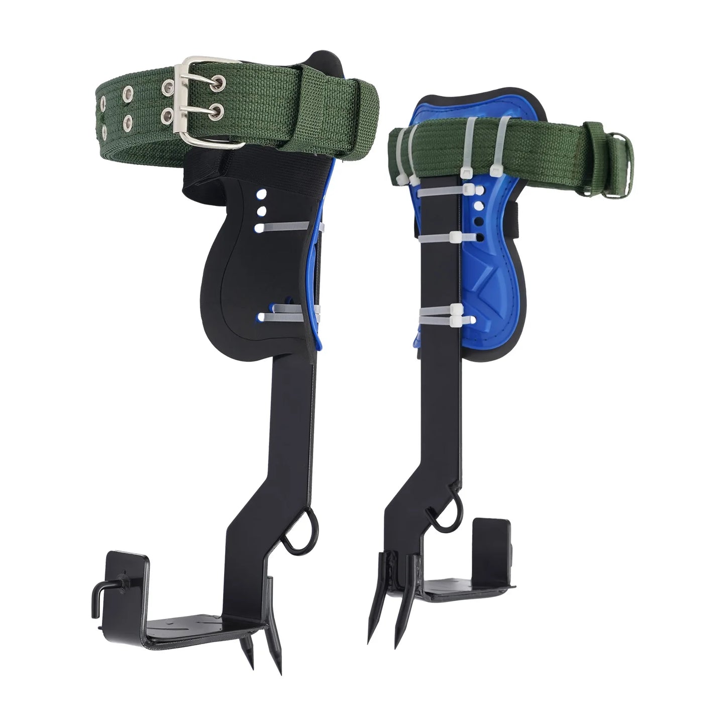Professional Tree Climbing Gear Set, Durable Steel Spurs with Safety Harness & 220LBS Load, Ergonomic Foot Pedals for Logging, Hunting, Picking, Rescue, Arborist Use
