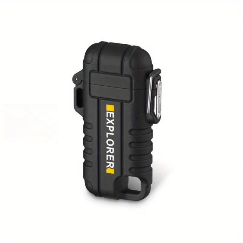 Windproof and Waterproof Pulse Plasma Flameless Arc Lighter Portable USB Rechargeable Flameless Lighter 360 °rotatable Mens Gift