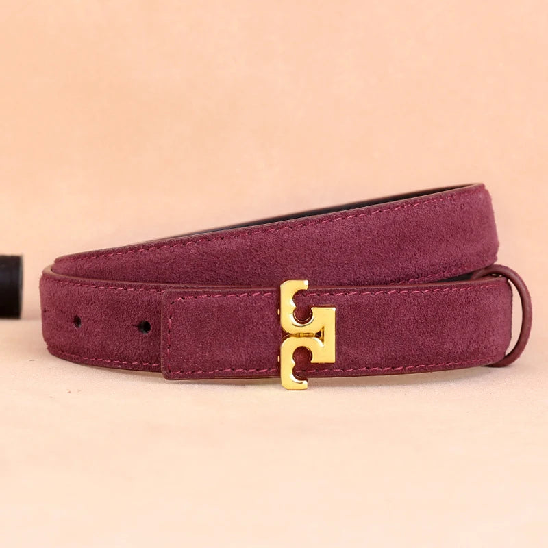 Women's Genuine Leather Belts, High-end and Luxurious American-style Belts, Women's Personalized Belts, Fashionable and Unique Belt Accessories for Jeans, Creative and Versatile Girl-style Belts.