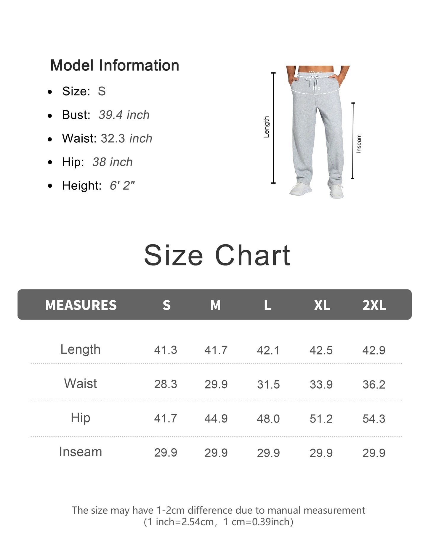 THE GYM PEOPLE Men's Baggy Sweatpants Fleece Drawstring Straight Leg Open Bottom Workout Pants with Pockets