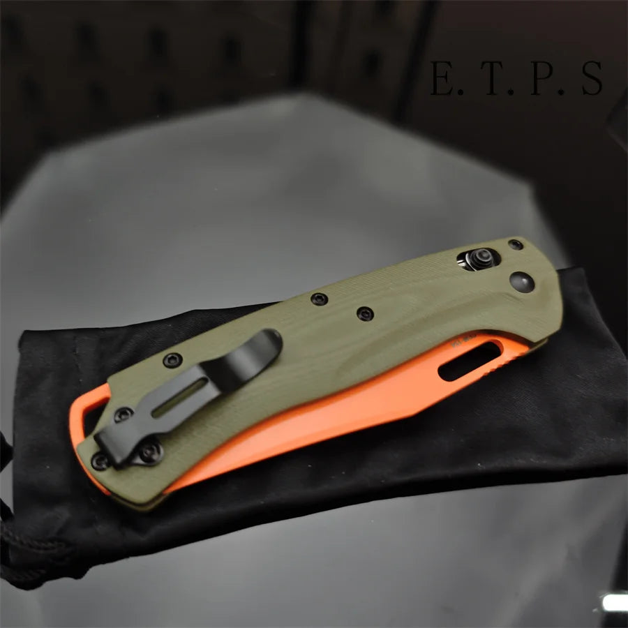 BM 15535 G10 Handle Folding Knife Multifunctional Tool Fishing Pocket Knife Outdoor Camping Equipment EDC Safety Lock Knife