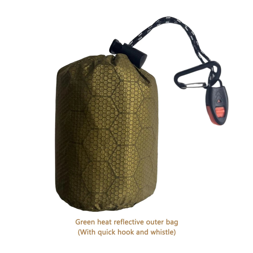 2-5PCS Waterproof Thermal Emergency Sleeping Bag Portable Bivy Sack Survival Blanket Bags Windproof for Camping Hiking Outdoor