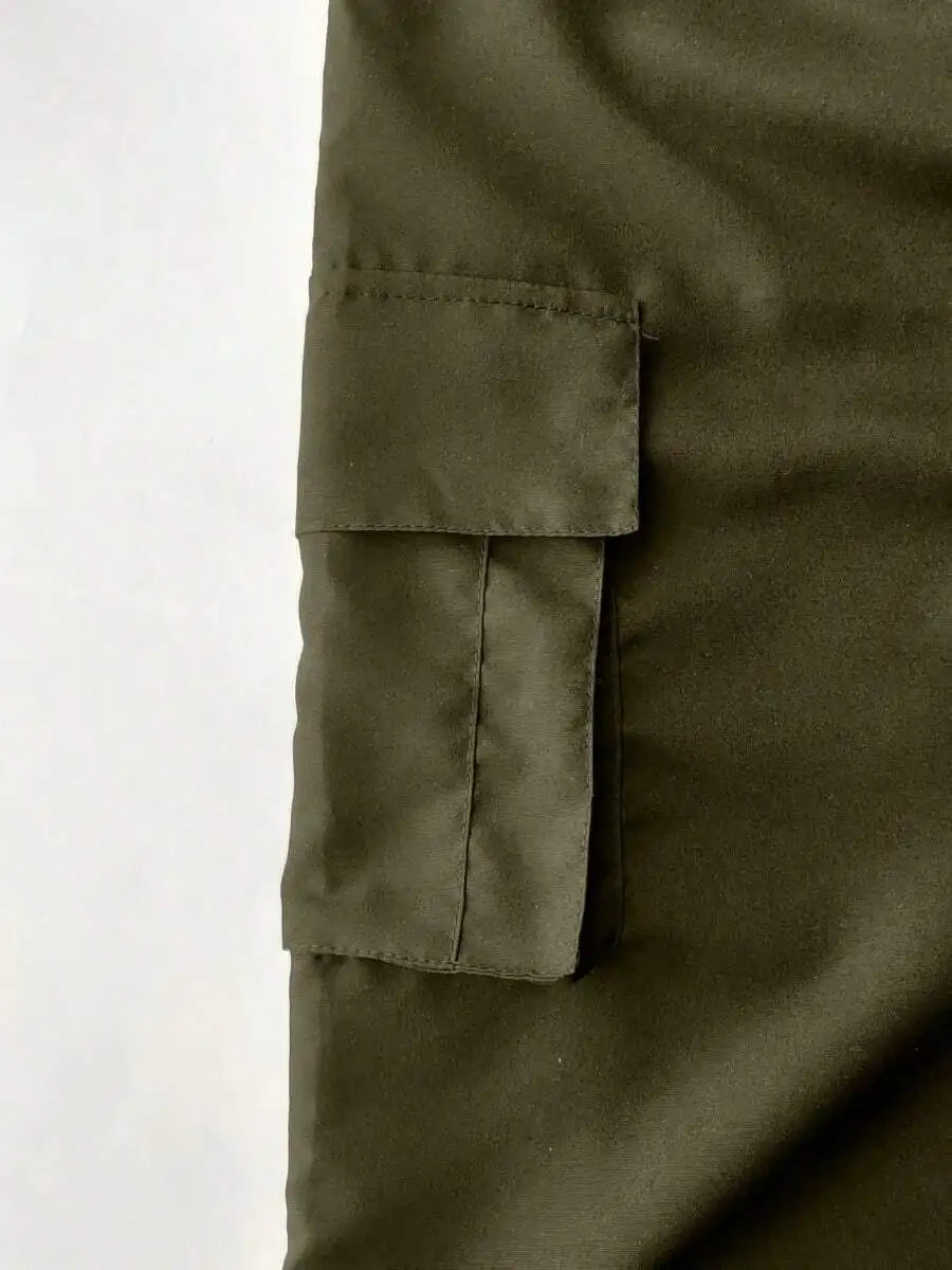 Plus Size Men'S 2pcs Tactical Outdoor Casual Sports Cargo Capri Pants