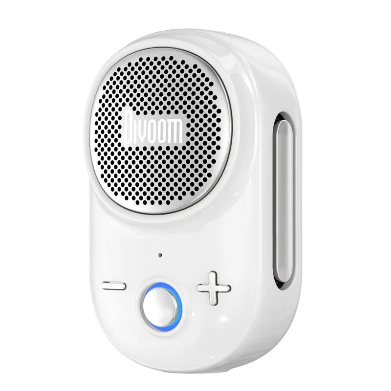Divoom Itour-S Portable Bluetooth Speaker, IP67 Waterproof, Clip-on Design, Built-in Strap, 10H Playtime, Small Outdoor Speaker