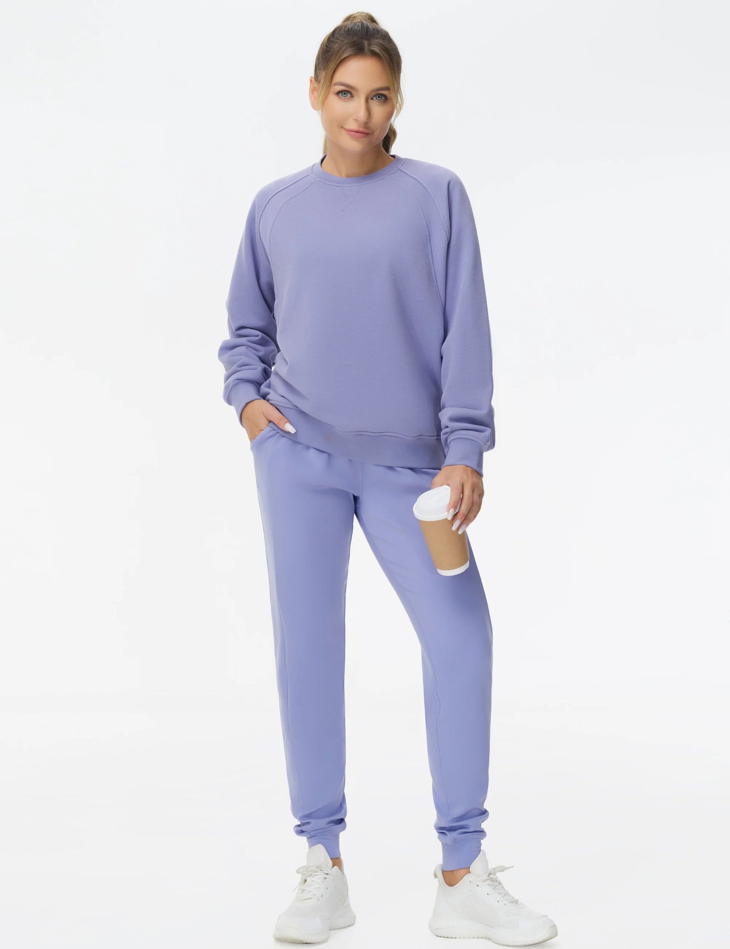 THE GYM PEOPLE Women's Workout Joggers Leggings Drawstring Running Lounge Sweatpants Tapered Pants with Pockets