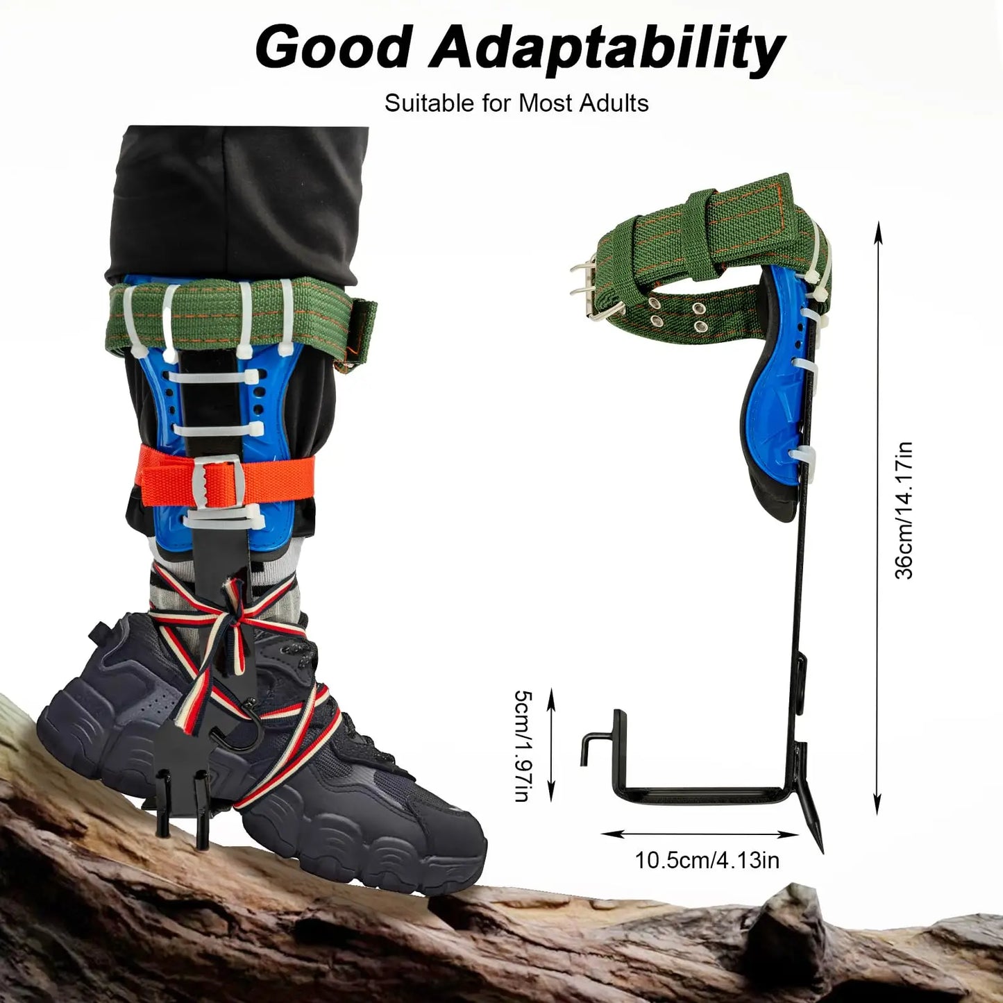 Tree Climbing Tools, Tree Climbing Tool Kit, Pair Tree Climbing Tools with Safety Belt&Rope