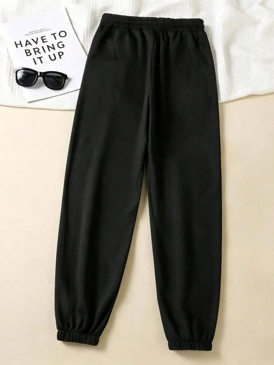 Women'S Let Kindness Bloom Graphic Sweatpants, Fashionable And Commuting, Daily Outfit, Casual Yet Appropriate, Old Money,