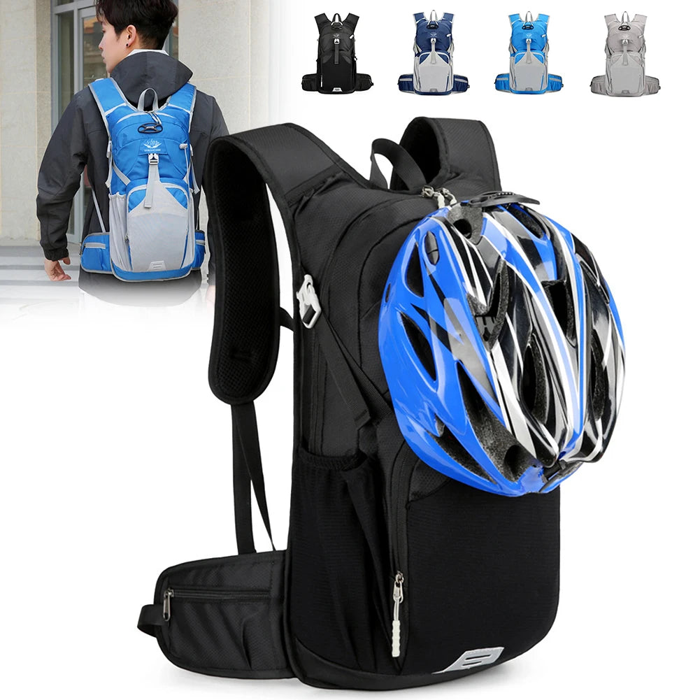 Camping Backpack Waterproof Breathable Climbing Rucksack Wear-resistant Lightweight with Eflective Stripe for Outdoor Activities