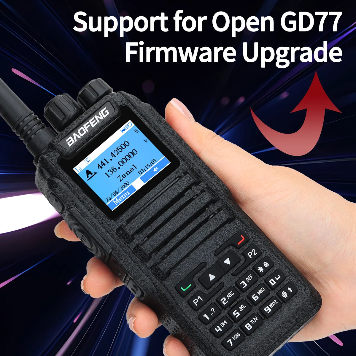 BAOFENG DM-1701 DMR Digital Walkie Talkie Open GD77 Dual Mode Analog Tier 1+2 Dual Time Slot Digital Call VHF UHF Two Way Radio