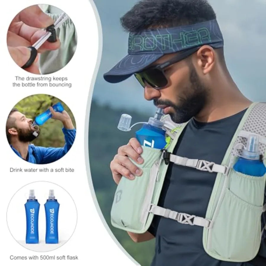 Hydration Backpack for Men Women Lightweight Backpack Hydration Pack for Marathon Trail Cycling Hiking Jogging