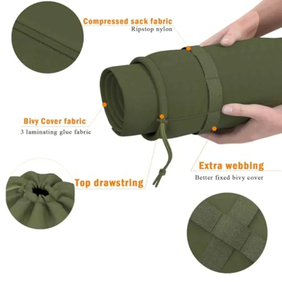 Army Military Modular Sleeping Bags System Multi Layered with Bivy Cover for All Season Woodland/Multicam