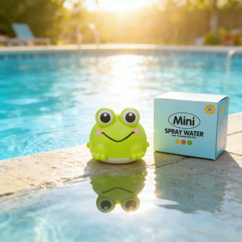 Cute Frog Bath Toys for Toddlers, Soft Water Squirt Toys, Bathtub Shower Pool Beach Play Water Toys for Baby Kids Boys Girls