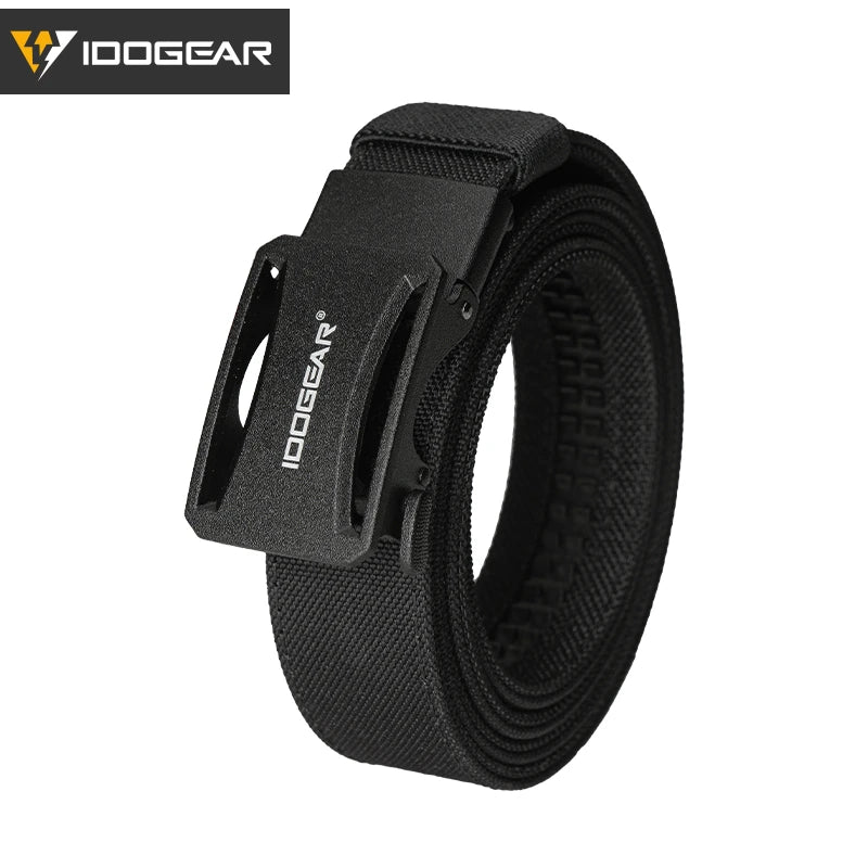 IDOGEAR Tactical Ratchet Belt 1.25” EDC Gun Belt Heavy-Duty Nylon CCW Belts with Quick-Adjust Buckle for IWB/OWB/AIWB Carry 3443