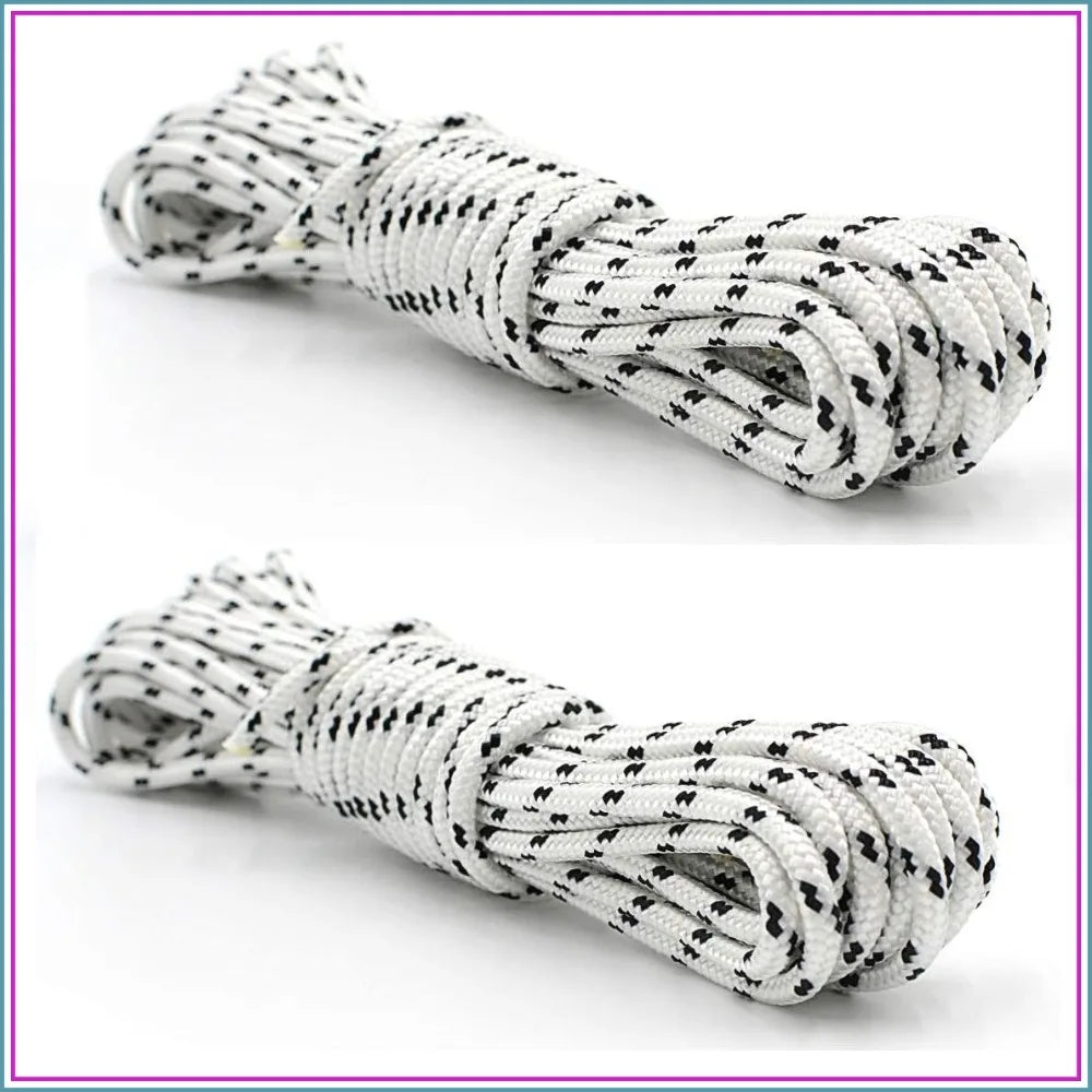 2PC Outdoor Patio Umbrella Cord Line Nylon Rope Replacement, 0.14" Dia (20FT)