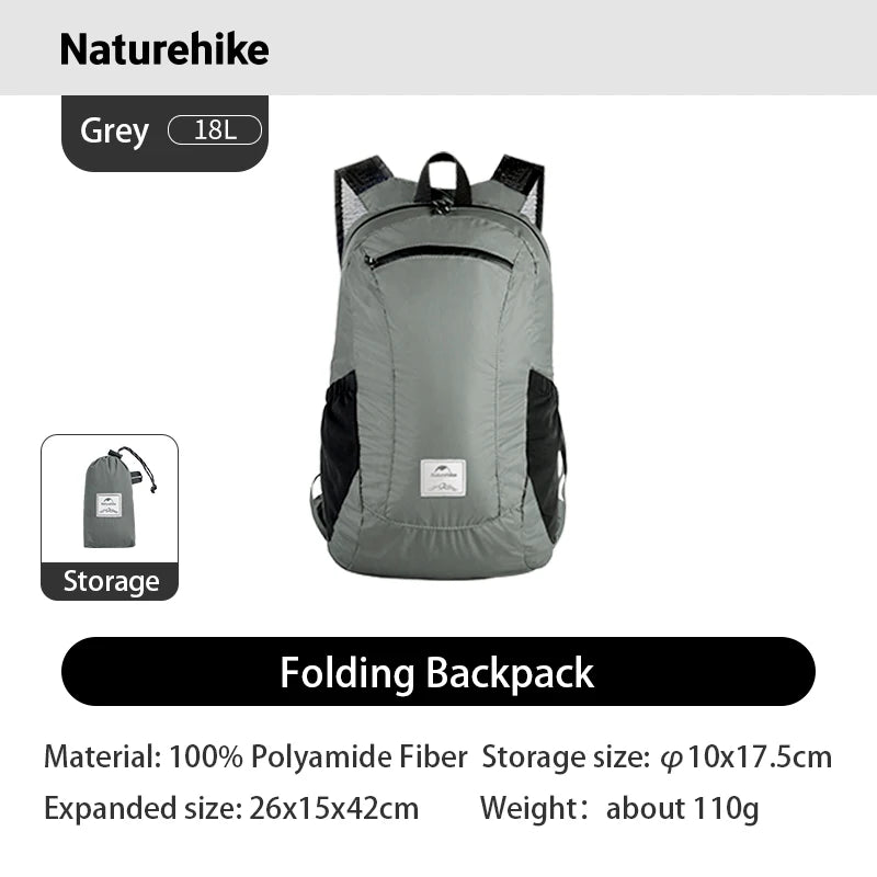 Ultra Lightweight 18L Camping Backpack Portable Waterproof Nylon Bags Man Outdoor Hiking Sports Travel Backpack