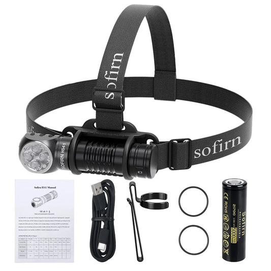 Headlamp 4000lm 21700 USB C Rechargeable with SST20 LED Torch Indicator with Magnetic Tail Flashlight