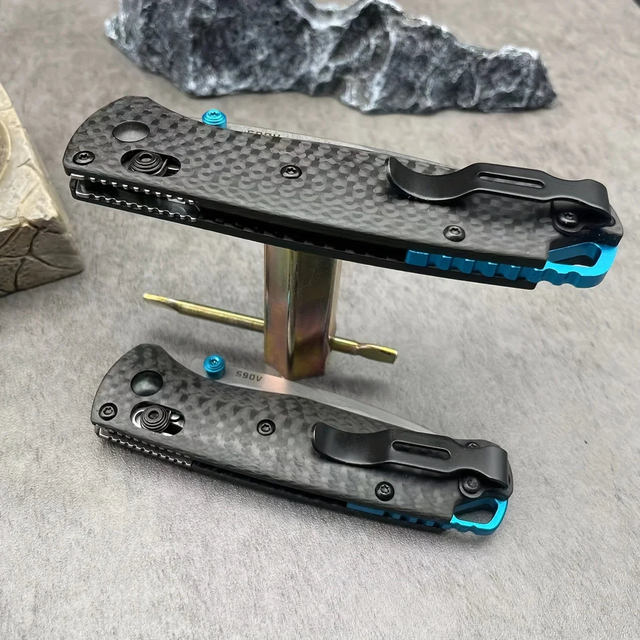 Outdoor Kitchen Utensils Tool Convenient Cutting Tool Folding Knife Carbon Fiber Handle Top Quality Must for Men with Shaft Lock