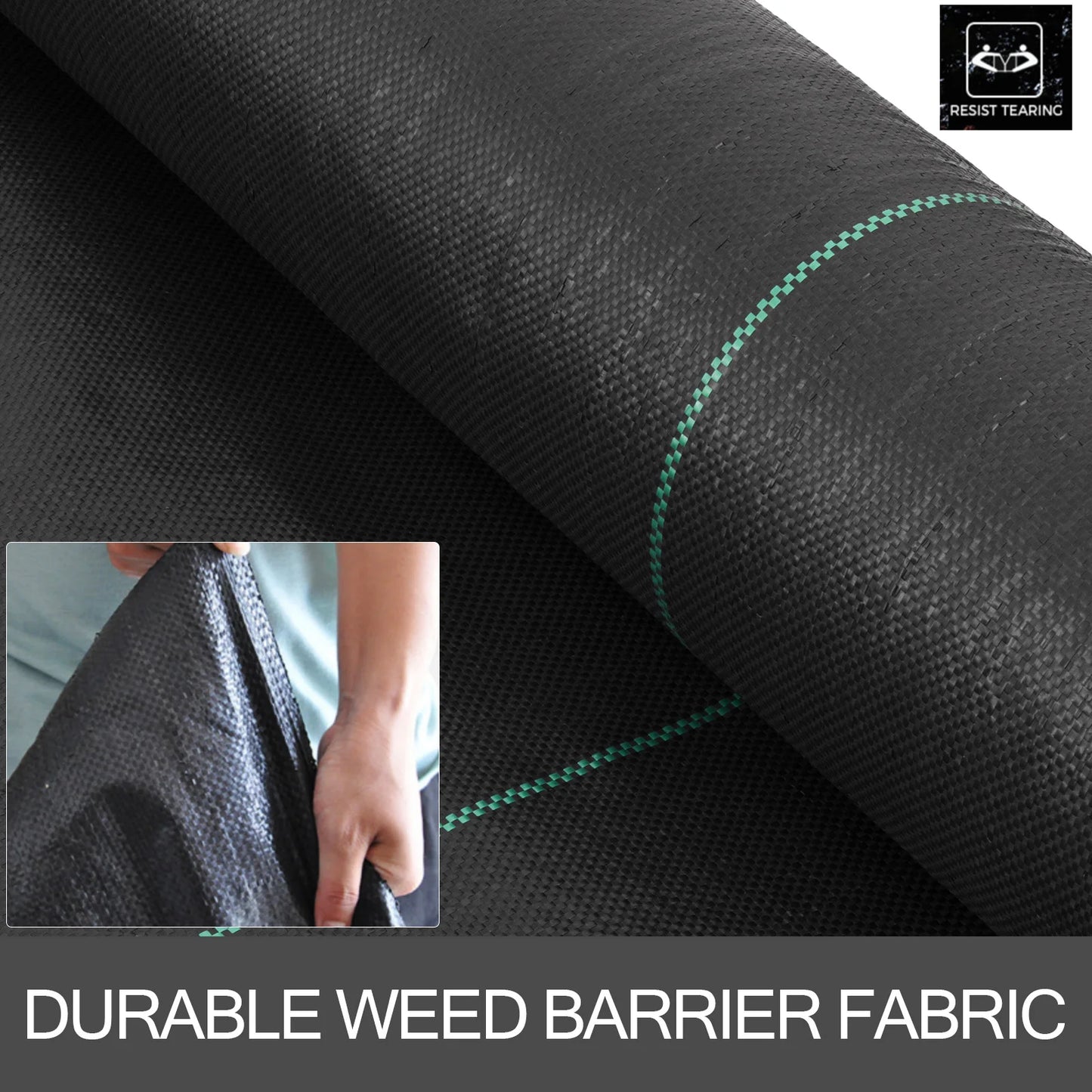 Landscape Fabric 6ftx300ft Geotextile Fabric Durable Heavy Duty 1.5oz Ground Cover Woven For Commercial Greenhouse Yard