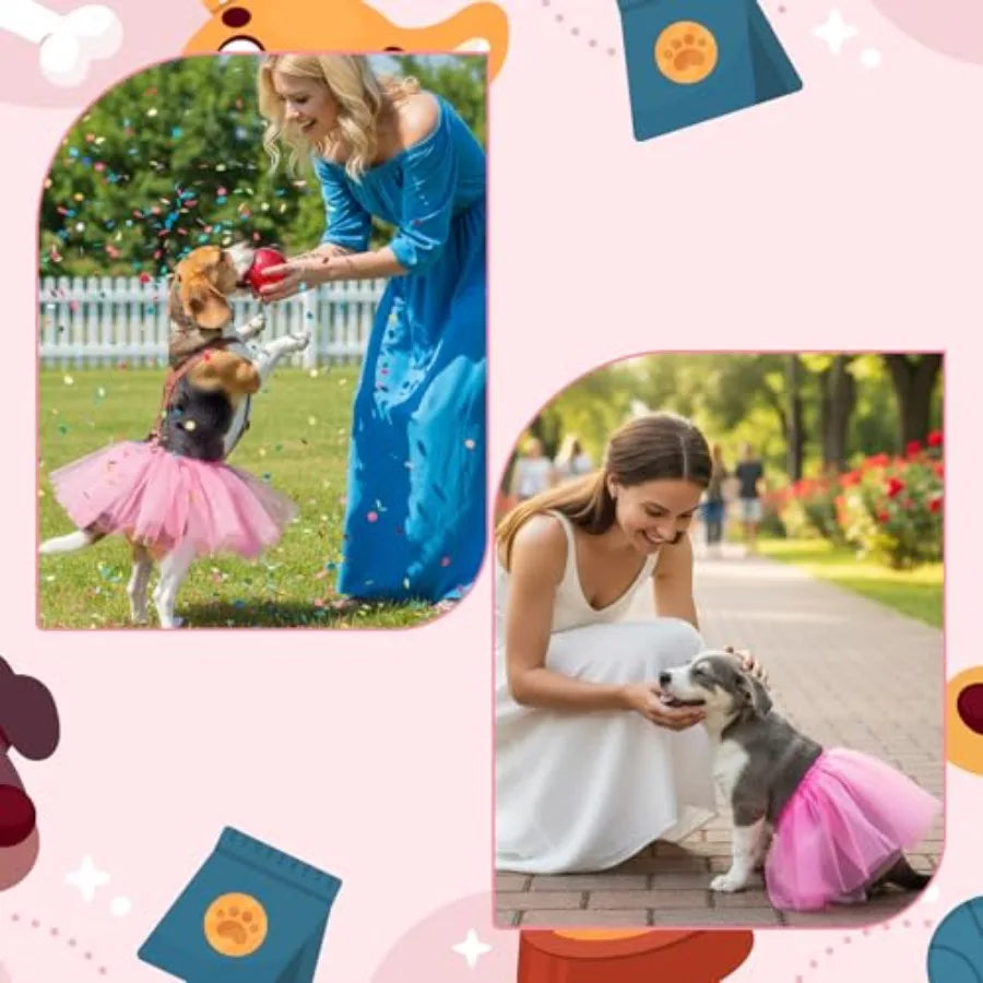 Dog Tutu, Tutu for Dogs, Dog Tutus for Small Dogs, for Small Medium-Sized Pets, Cute DogCostume Skirt Dresses Puppy Outfits for