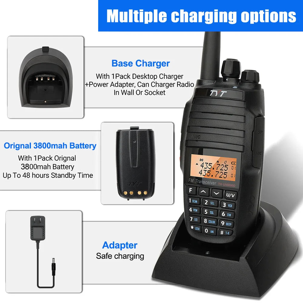 NEW TYT TH-UV8000D Type-C Charging Amateur Radio Cross Band Repeater VHF UHF Dual Band 10W Walkie Talkie Long Range