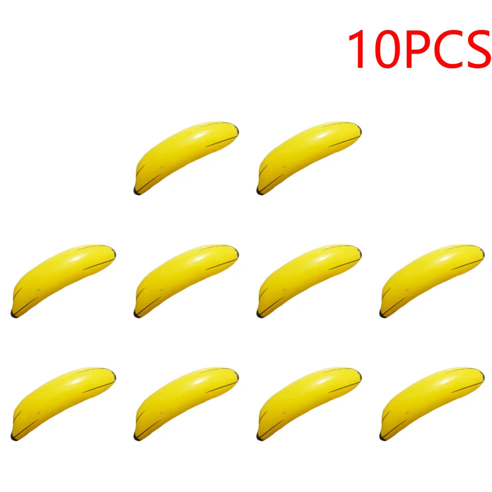 Inflatable Banana Fruit Foil Balloons PVC Blow Up Pool Water Beach Party Cute Shape Children Kids Toy Water Beach Party Decor