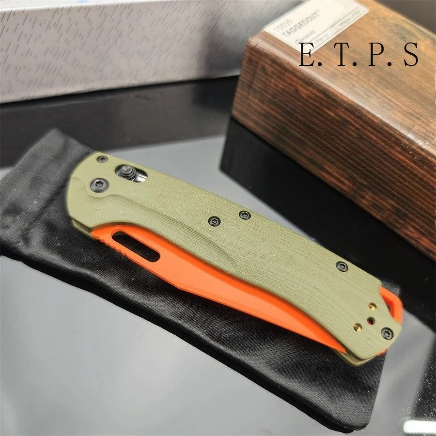 BM 15535 G10 Handle Folding Knife Multifunctional Tool Fishing Pocket Knife Outdoor Camping Equipment EDC Safety Lock Knife