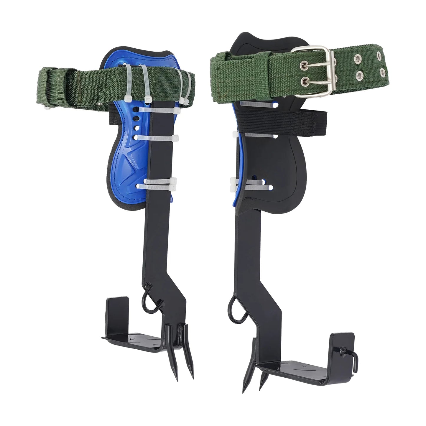 Professional Tree Climbing Gear Set, Durable Steel Spurs with Safety Harness & 220LBS Load, Ergonomic Foot Pedals for Logging, Hunting, Picking, Rescue, Arborist Use
