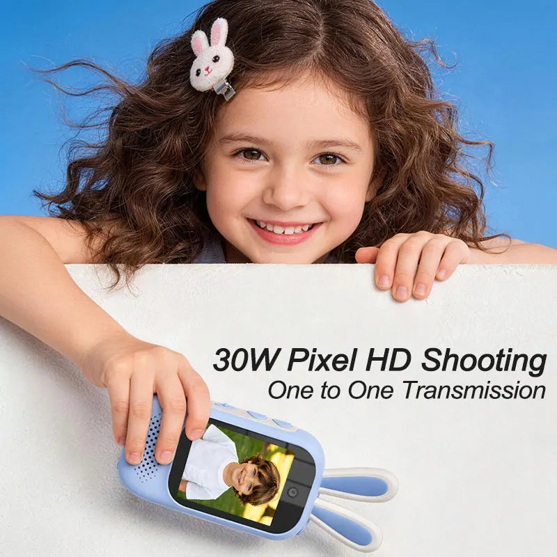 2Pcs Kids Video Walkie Talkie Rechargeable Indoor Outdoor Toys 2 Screen One-Click Call Essential Camping& Hiking Adventures gift