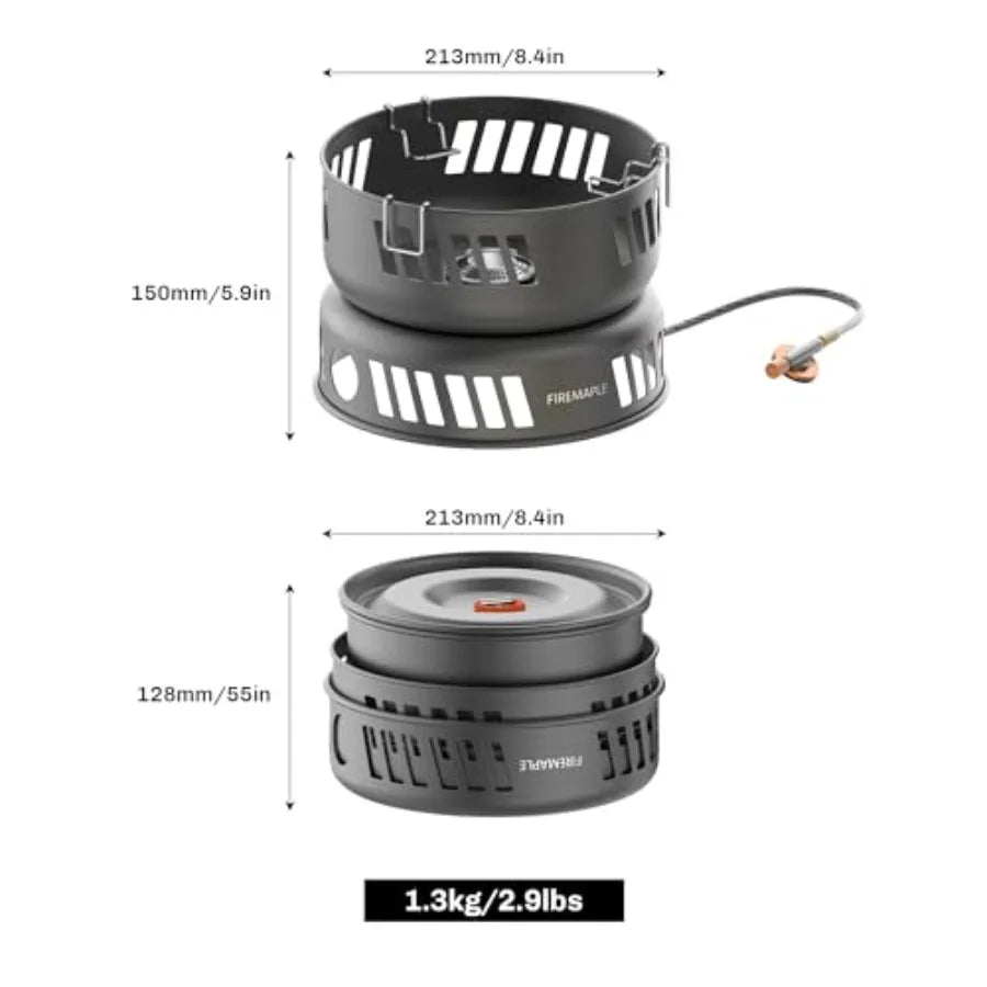 Fire Maple Versatile Outdoor Cooking Set Gas Stove Aluminum Compact and Durable Camping Cookware Kit