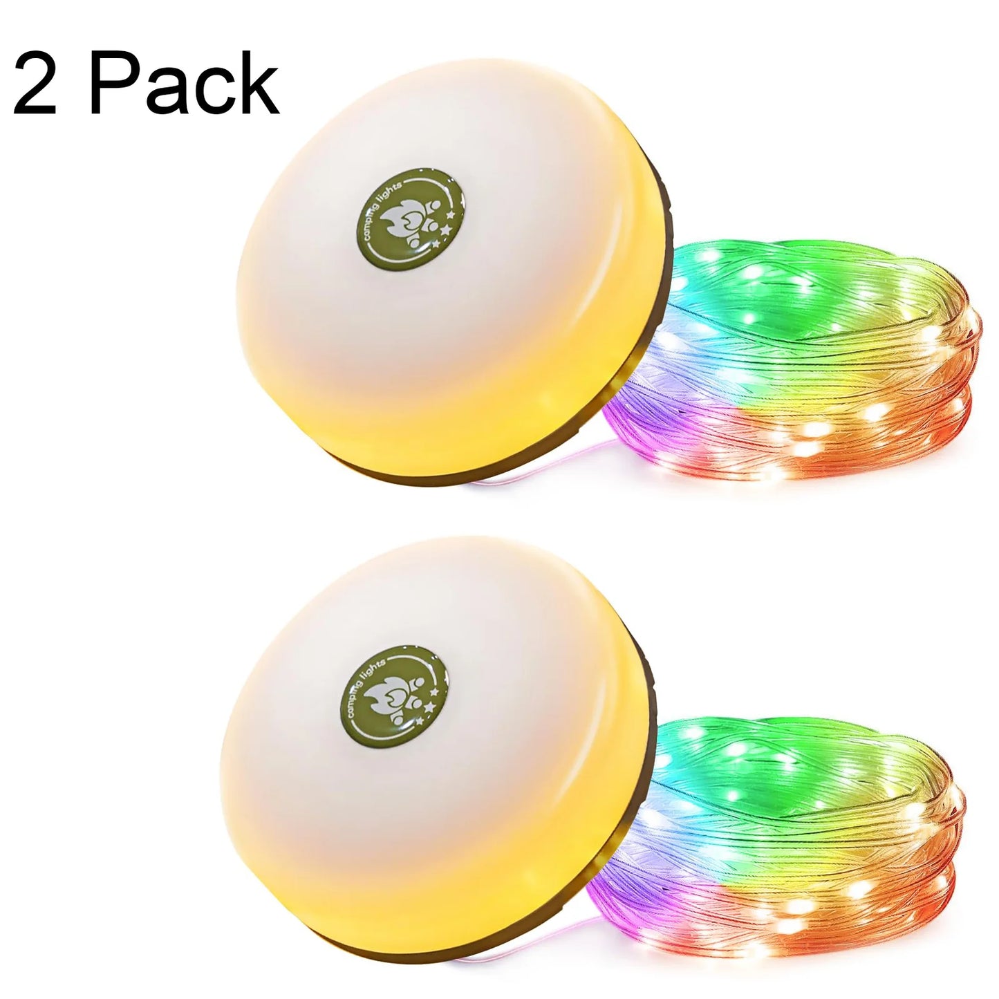 Camping Light 10m String Lights Outdoor Waterproof RGB Atmosphere Light Tent Light Strip Camping Lamp Recyclable LED Night Light